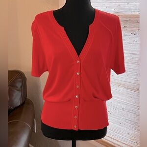 White House Black Market Coral Cardigan